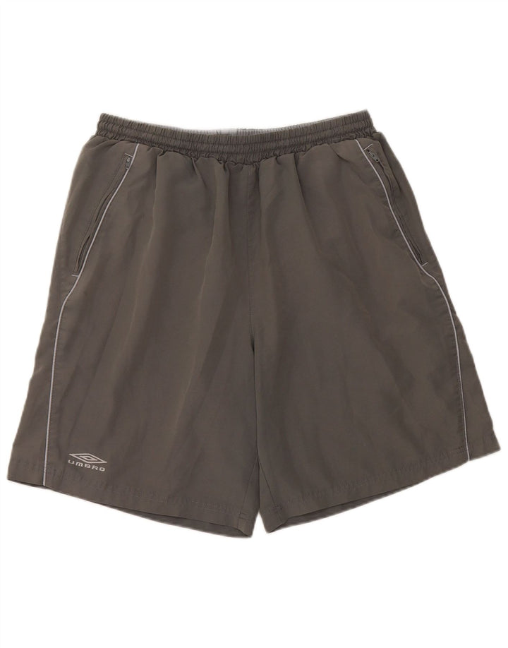Umbro Herren-Sportshorts, großes graues Polyester