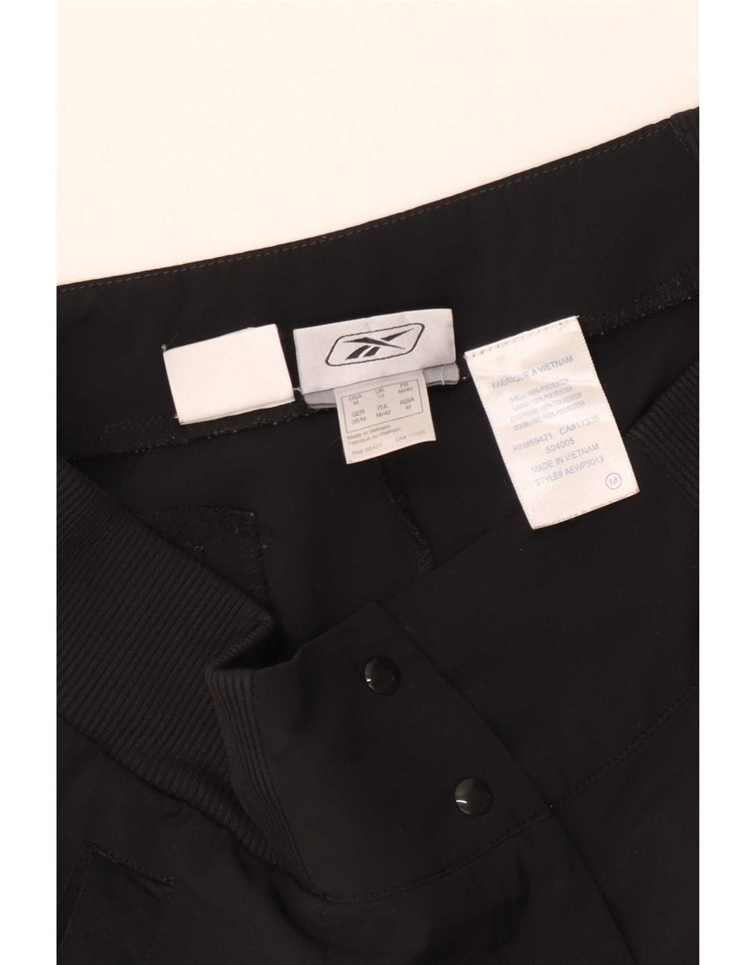 Reebok Womens Bermuda Shorts UK 12 Medium W30 Black Polyester