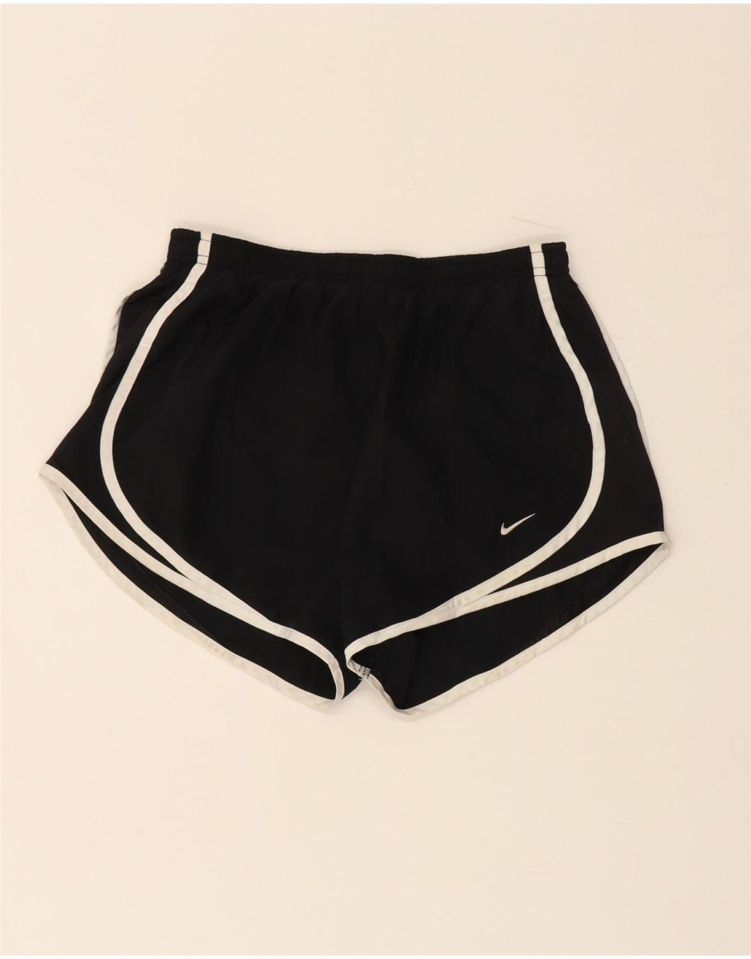 NIKE Womens Dri Fit Sport Shorts UK 10 Small Black Polyester