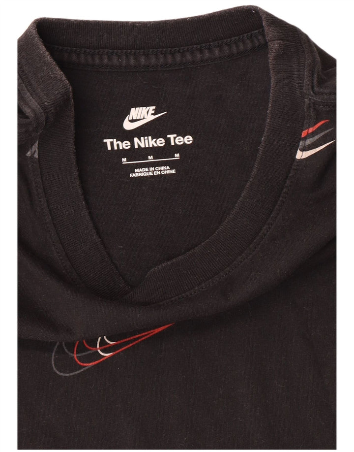NIKE Mens Graphic T-Shirt Top Medium Black