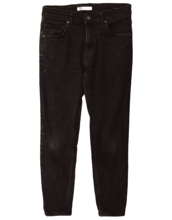 Zara Mens Skinny Jeans EU 42 Large W32 L27 Black Cotton