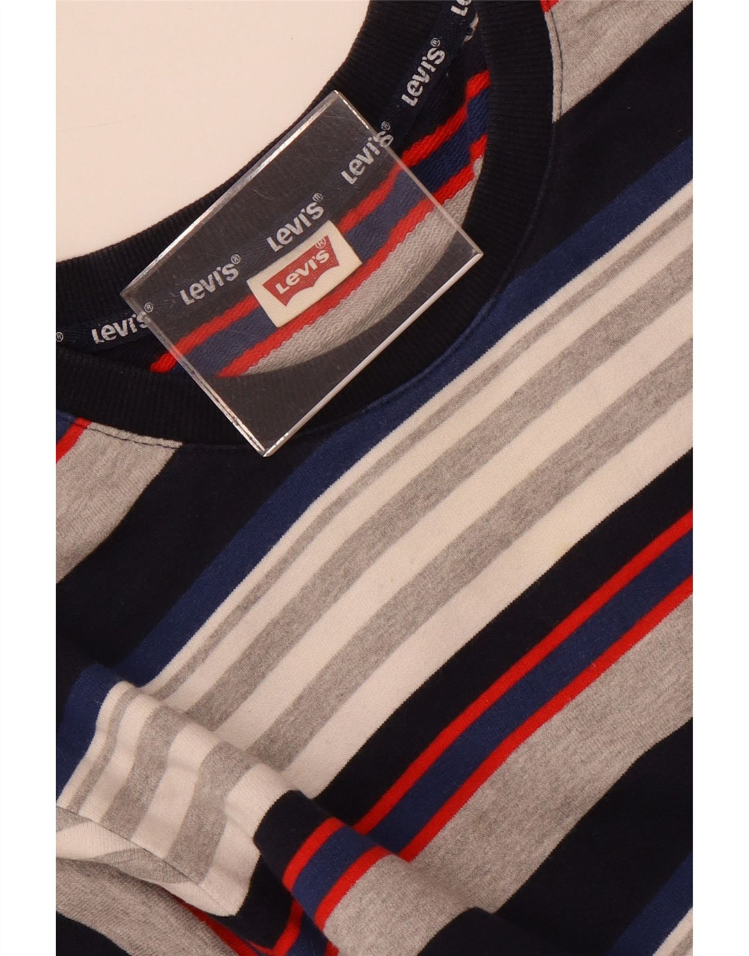 Levi's Mens Sweatshirt Jumper Small Multicoloured Striped