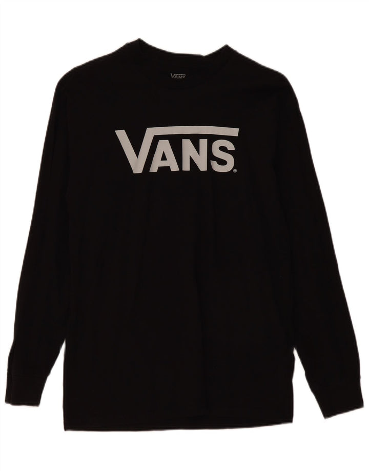 Vans Herre Grafisk Top Langærmet Medium Sort Bomuld