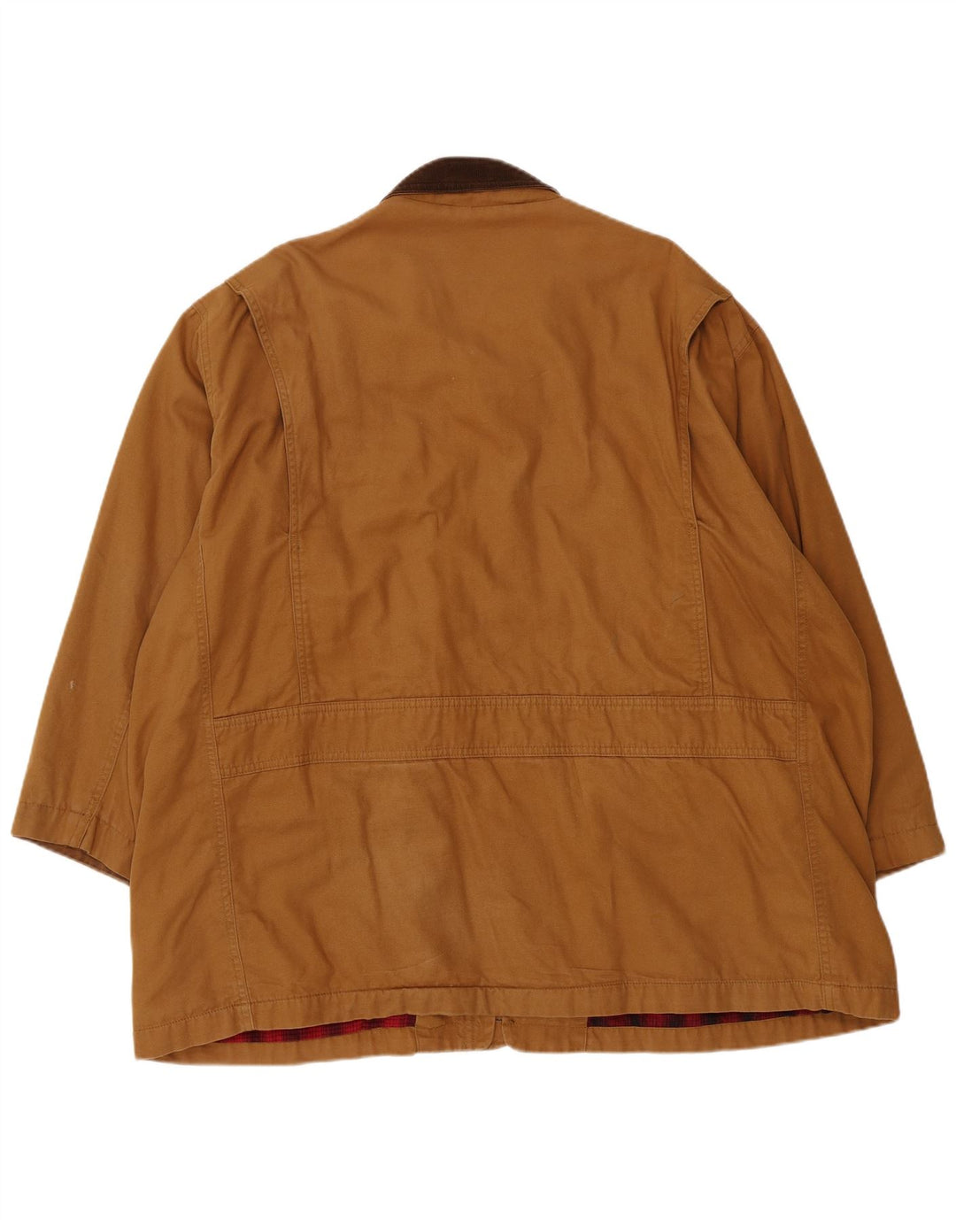 Orvis Mens Utility Jacket UK 44 2XL Brown Cotton