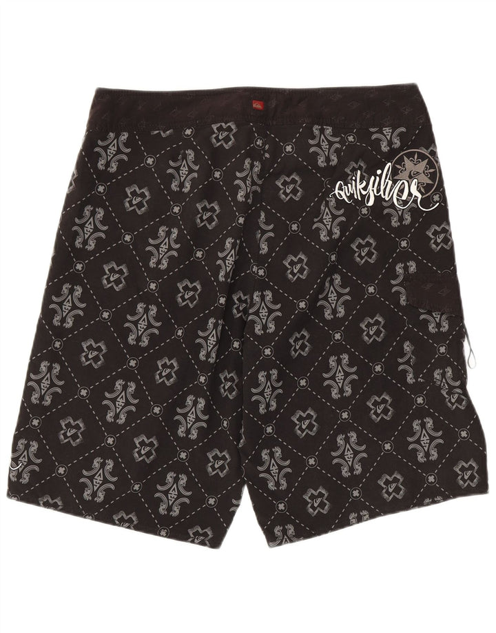 Quiksilver Herre grafiske svømmeshorts store sorte geometriske polyester