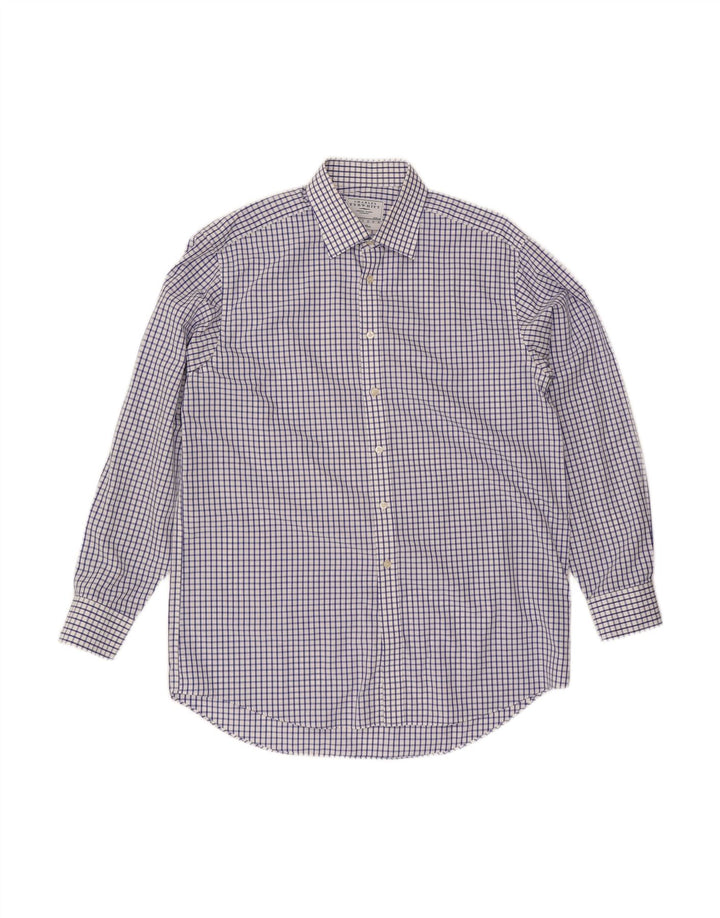 CHARLES TYRWHITT Mens Shirt Size 16 1/2 Large Blue Check