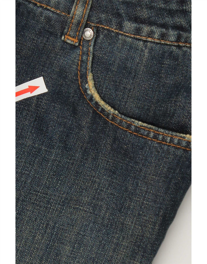 Calvin Klein Mens Straight Jeans W36 L28 Blue Cotton
