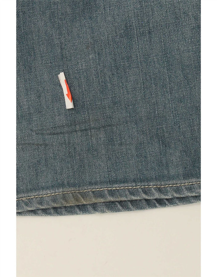 Gianfranco Ferre Womens Graphic Bootcut Jeans W31 L35 Blue Cotton