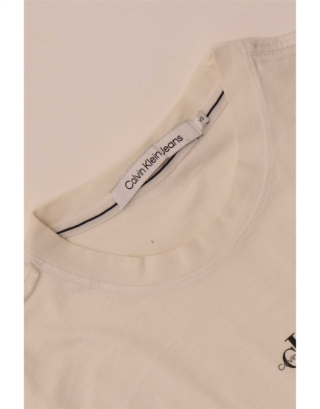 Calvin Klein Jeans Mens T-Shirt Top XS White