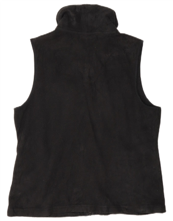 Chaps Womens Fleece Gilet UK 14 Medium Black