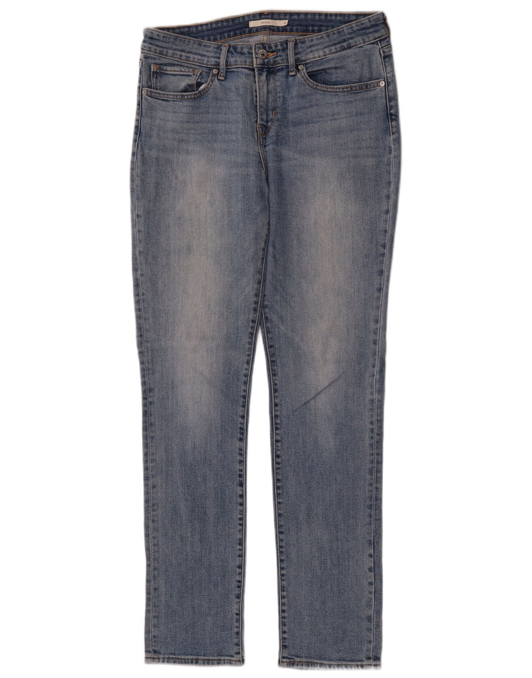 Levi's Womens 712 Slim Jeans W31 L32 Blue Cotton
