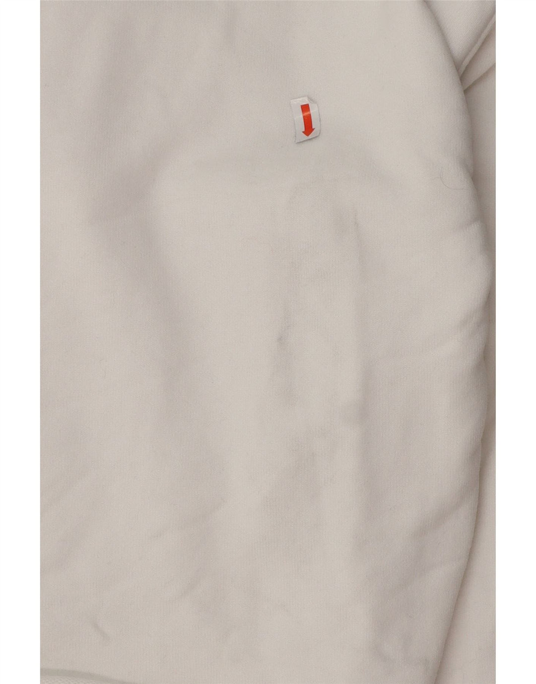 LEVI'S Womens Oversized Crop Hoodie Jumper UK 14 Medium White Cotton