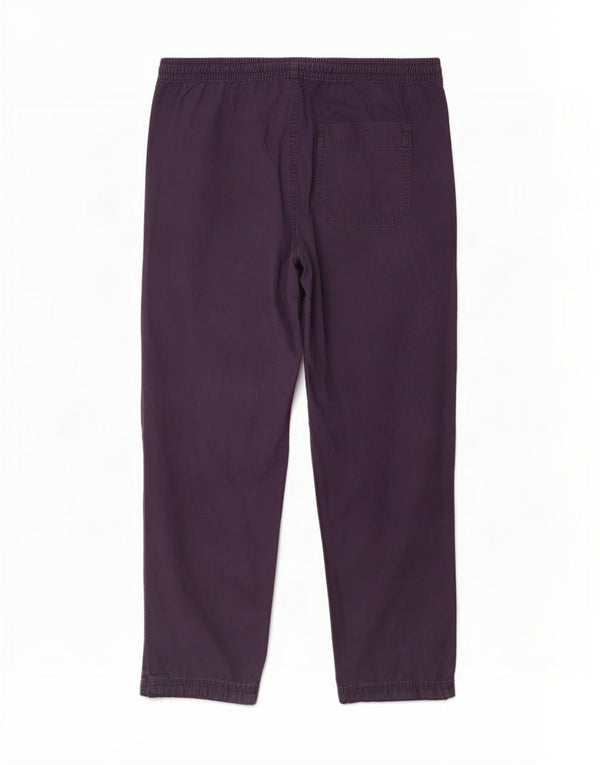 Pantaloni casual dritti da donna Marks & Spencer W36 L29 cotone blu navy
