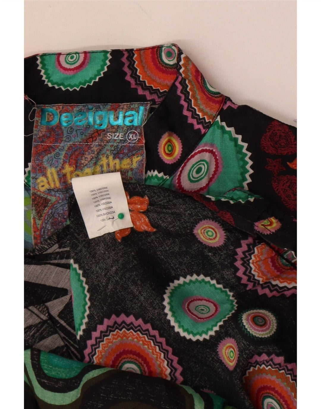 Desigual ženska košulja s apstraktnim uzorkom UK 18 XL Višebojna