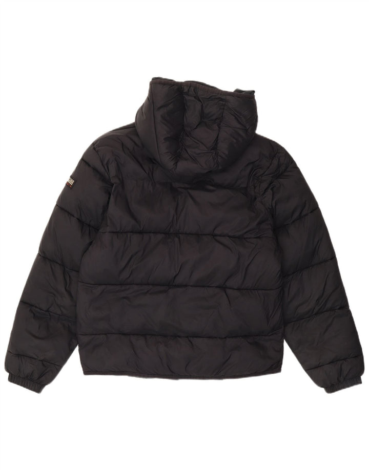 Napapijri Mens Hooded Regular Fit Padded Jacket UK 38 Medium Black