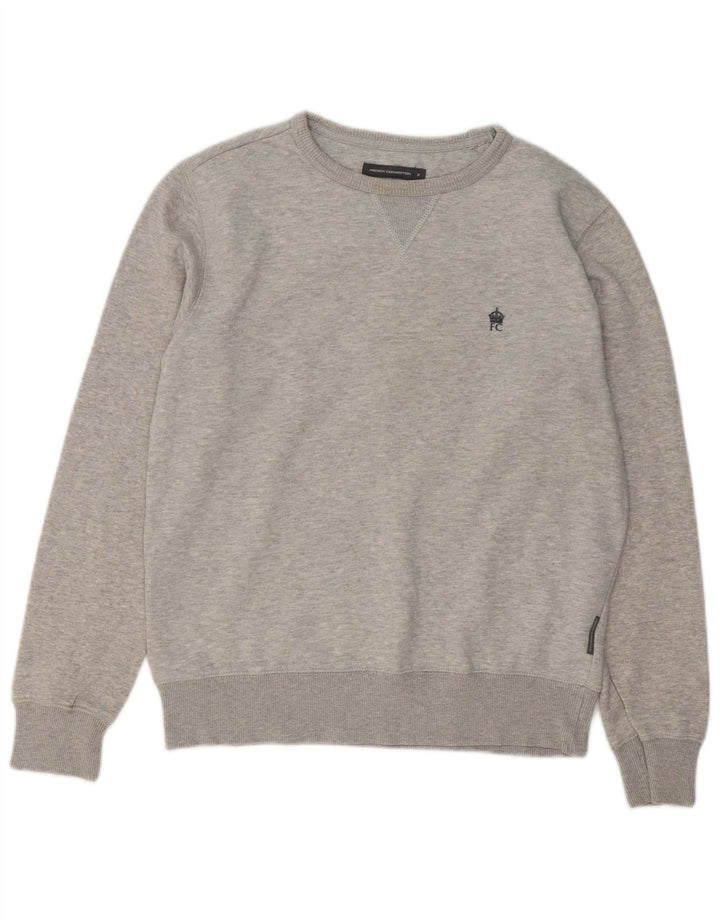 FRENCH CONNECTION Mens Sweatshirt Jumper Small Grey Cotton