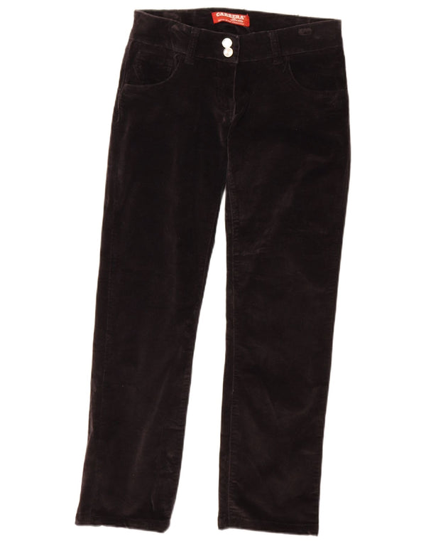 Pantaloni da donna slim fit in velluto a coste Carrera W28 L27 cotone nero