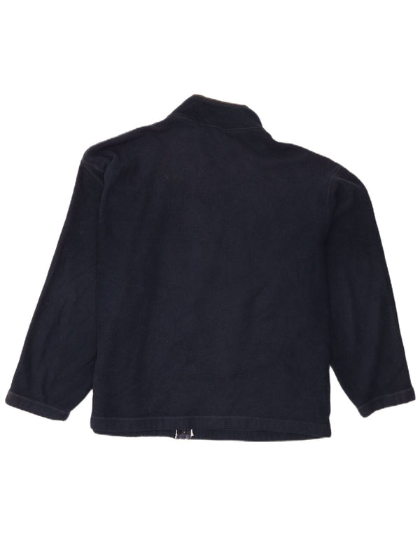 Marks & Spencer Mens Fleece Jacket UK 40 Large Navy Blue Polyester
