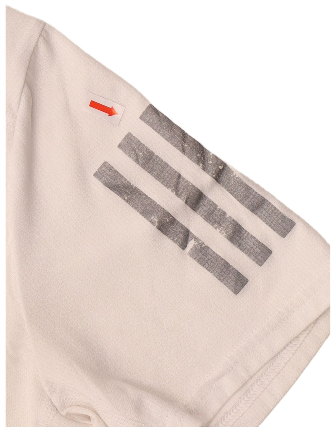 Adidas Mens T-Shirt Top Small White Polyester