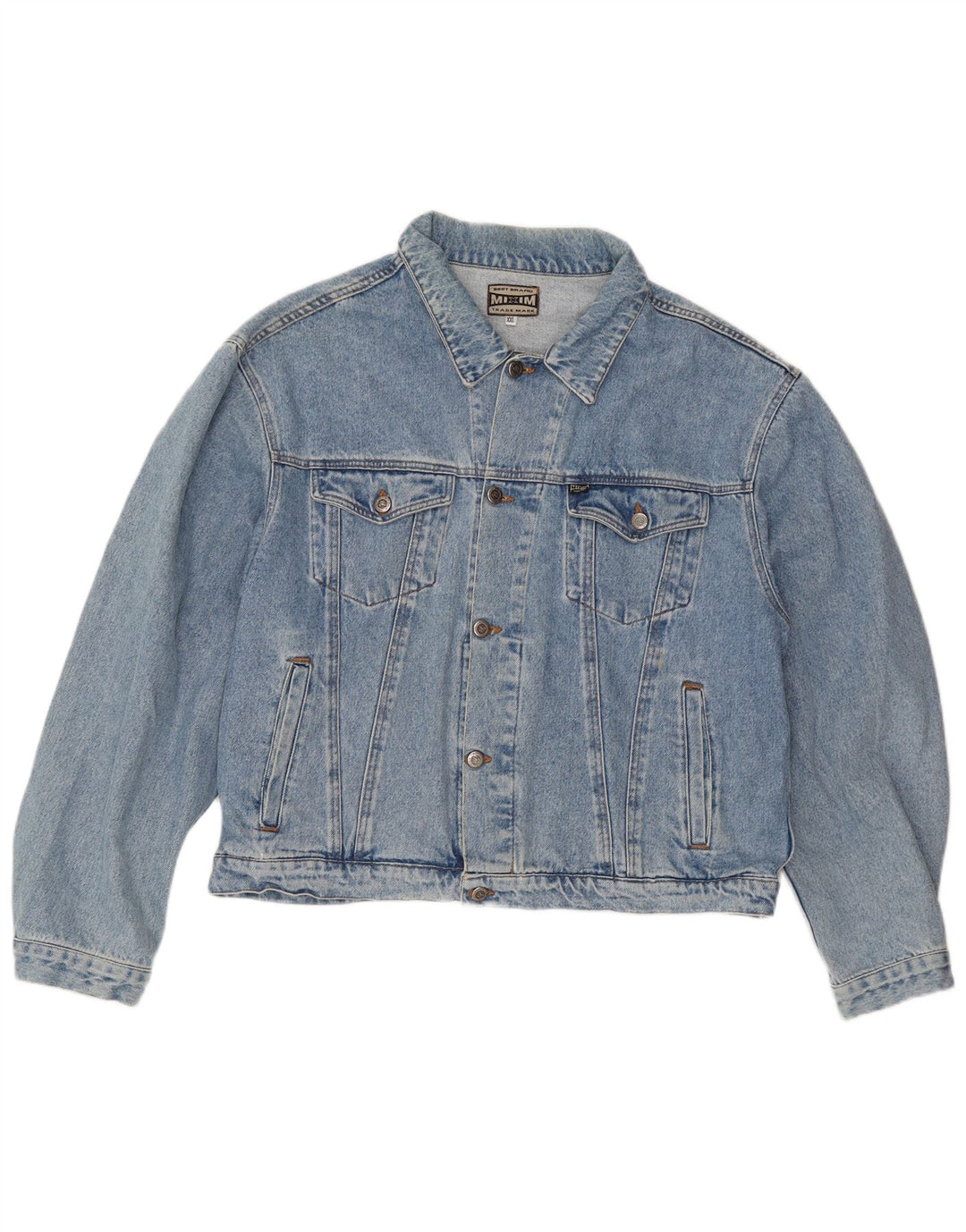 Vintage Dame denimjakke UK 20 2XL Blå Bomuld