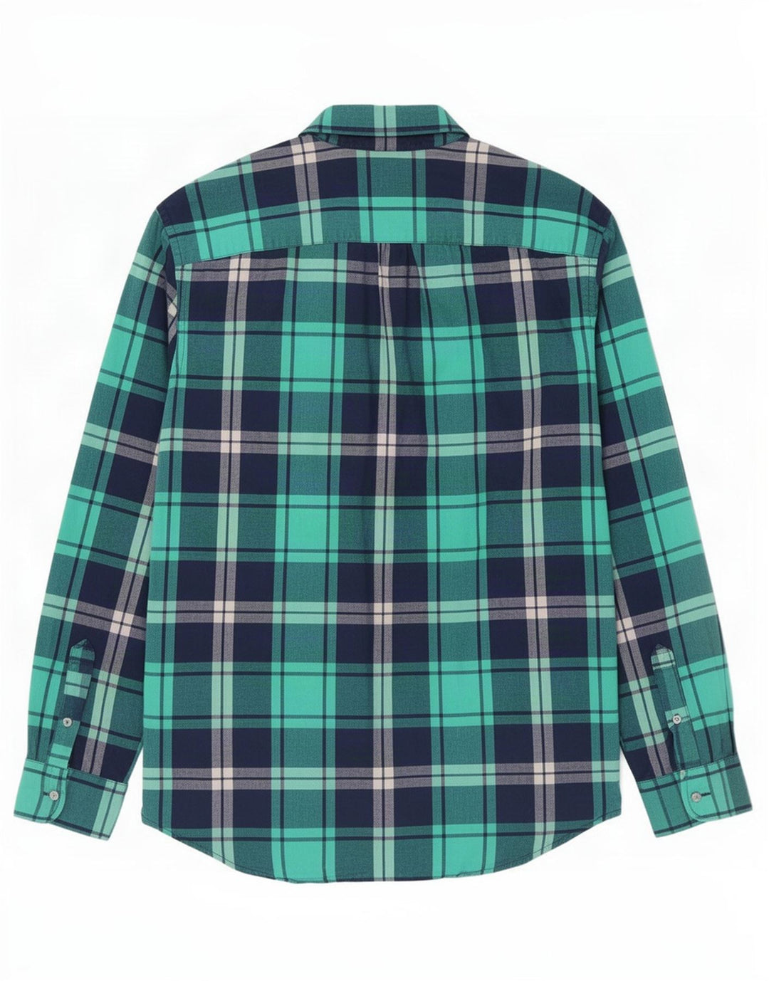 Camicia da uomo American Eagle XL in cotone a quadri verdi