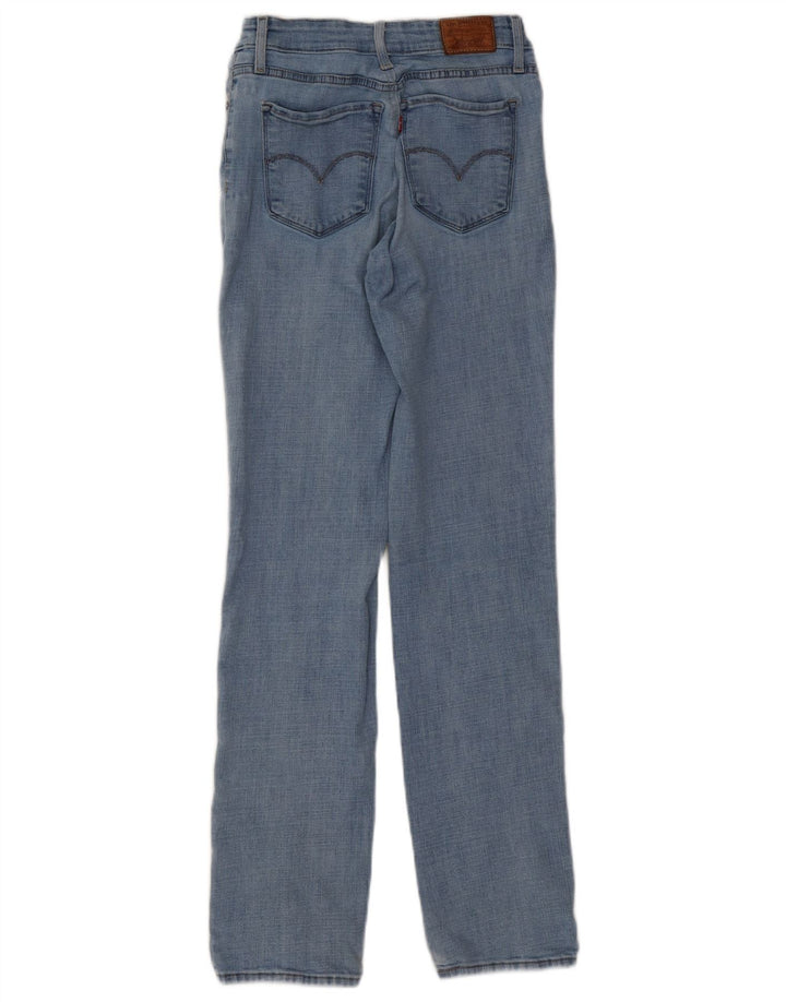 LEVI'S Womens Straight Jeans W29 L32 Blue Cotton