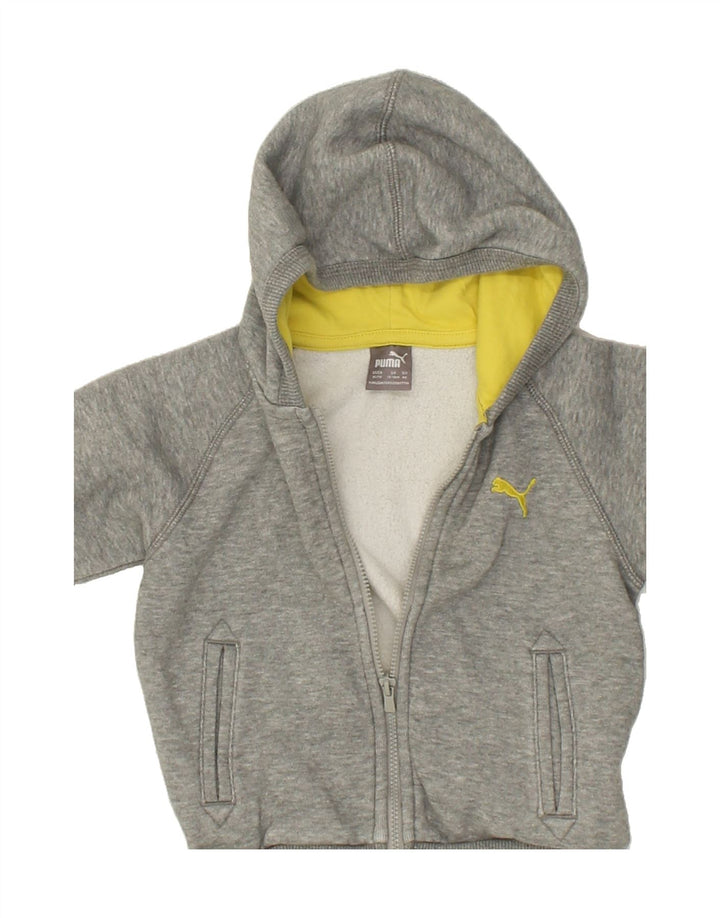 PUMA Baby Boys Zip Hoodie Sweater 12-18 Months Grey Cotton Vintage Puma and Second-Hand Puma from Messina Hembry 