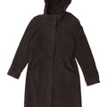 Topshop Abrigo con capucha para mujer UK 40 Lana moteada gris medio