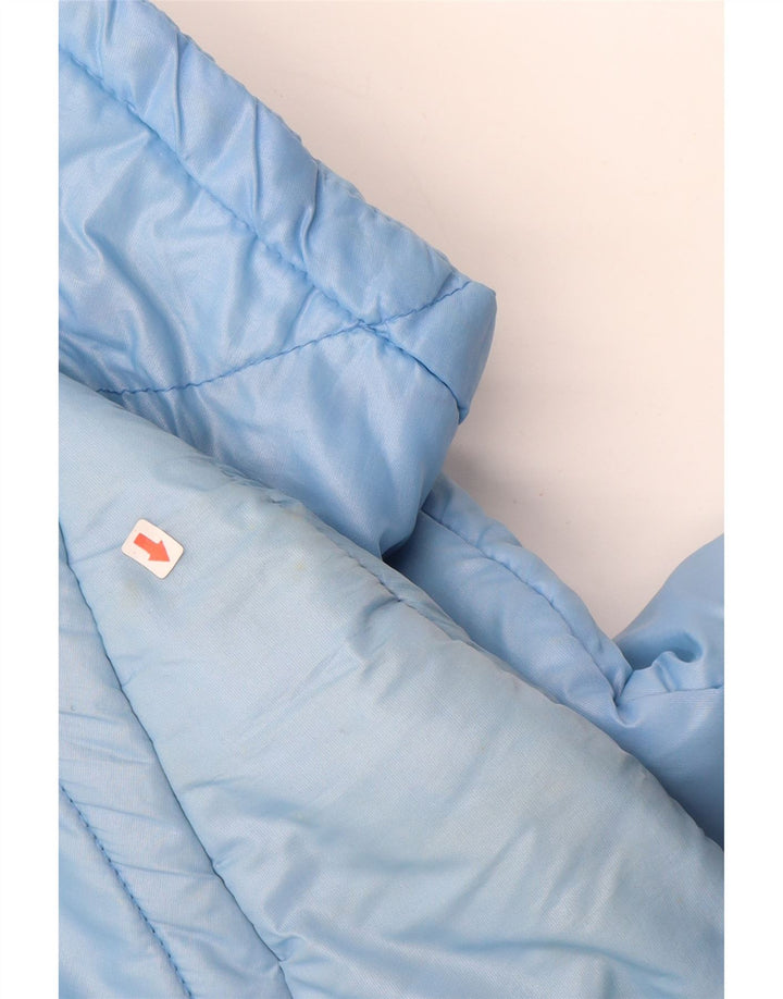 MARILENA Giacca imbottita da uomo UK 36 Small Blue Colourblock