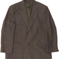 MARKS & SPENCER Mens 2 Button Blazer Jacket UK 42 XL Grey Check Vintage Marks & Spencer and Second-Hand Marks & Spencer from Messina Hembry 