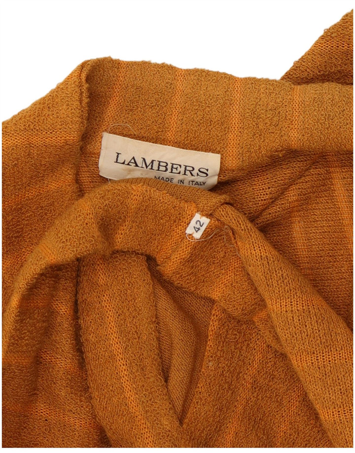Maglione cardigan lungo da donna Lambers IT 42 Gessato arancione medio