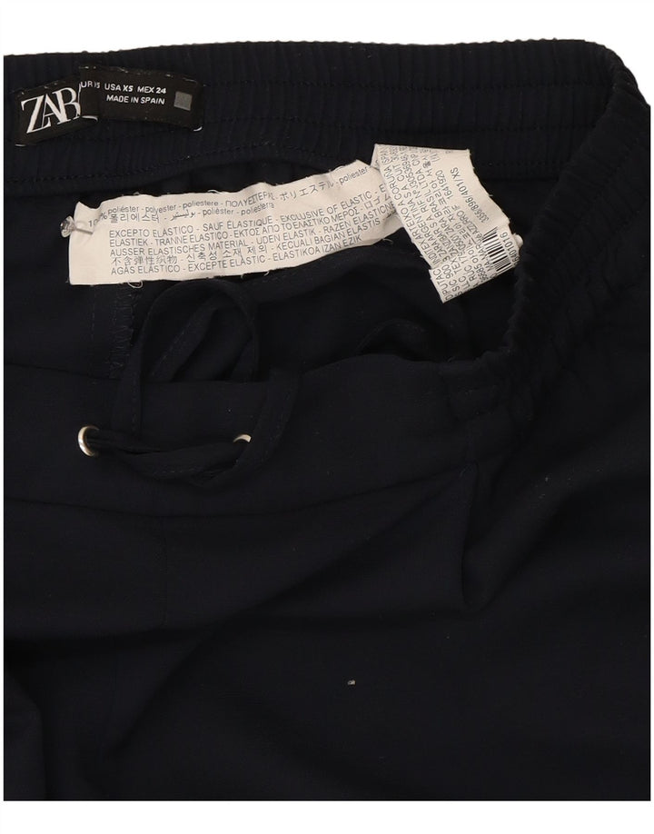 Zara træningsdragt bukser til kvinder UK 6 XS marineblå polyester