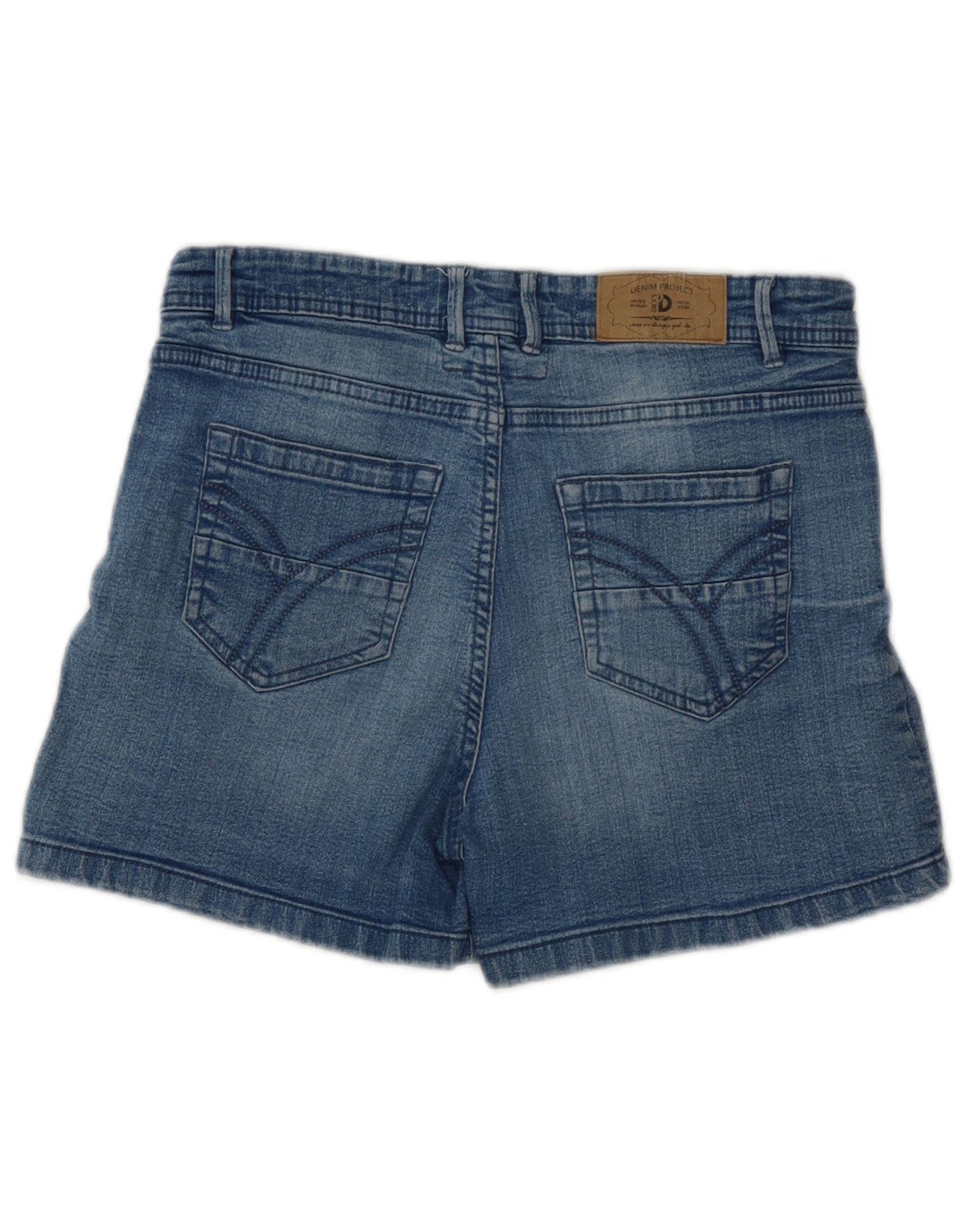 Dack's Womens Slim Fit Denim Shorts IT 46 Large W30 Blue Cotton