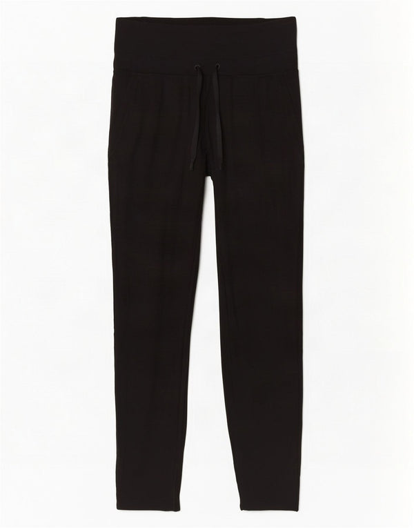 Pantaloni della tuta da donna Adidas UK 8/10 Small Black Rayon