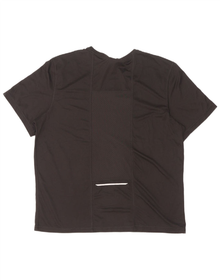 Reebok Mens Graphic T-Shirt Top Large Black Polyester