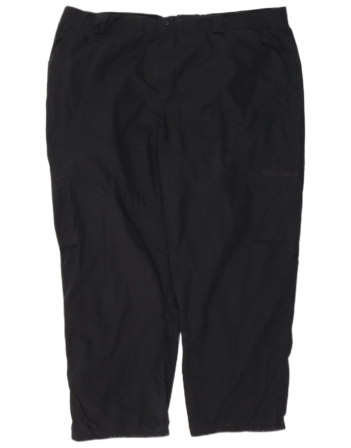 MOUNTAIN WAREHOUSE Mens Straight Cargo Trousers W44 L27  Black Polyester