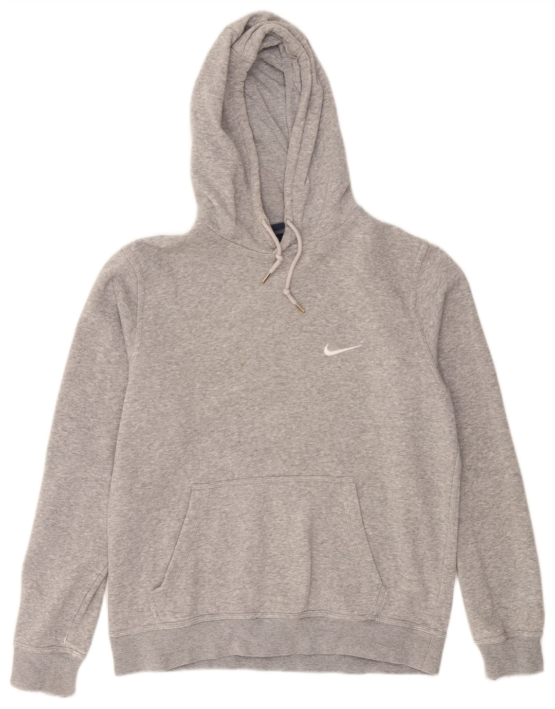 Nike Mens Hoodie Jumper Medium Grey Cotton