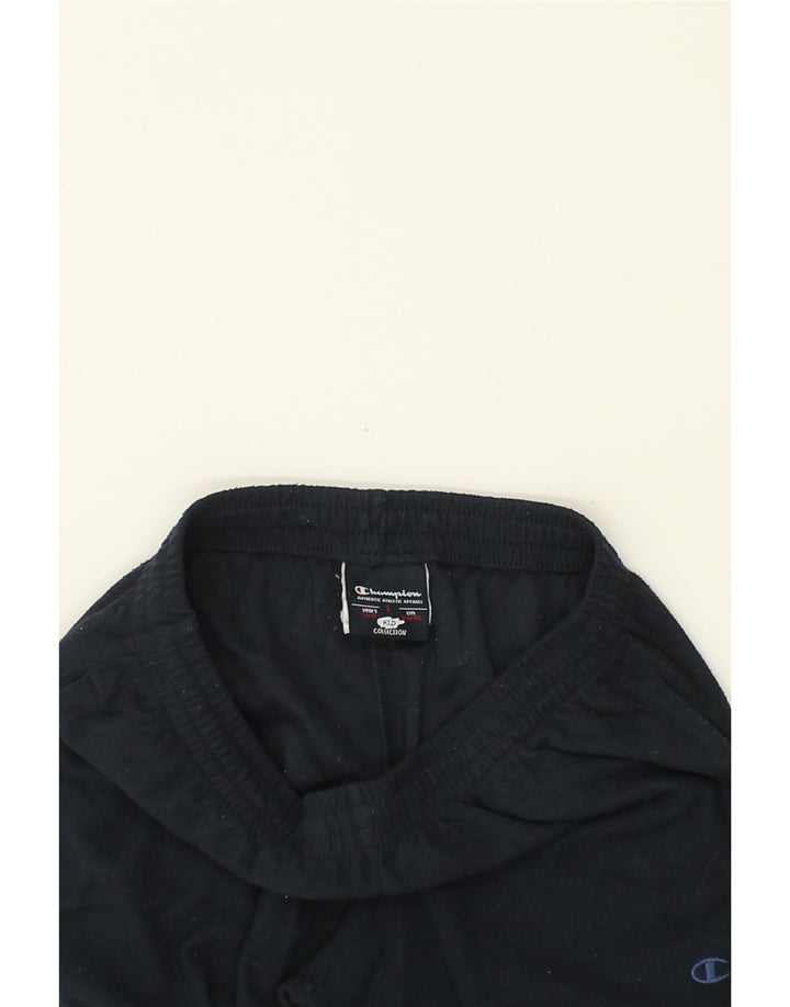 CHAMPION Girls Tracksuit Trousers Joggers 11-12 Years Large Navy Blue | Vintage Champion | Thrift | Second-Hand Champion | Used Clothing | Messina Hembry 