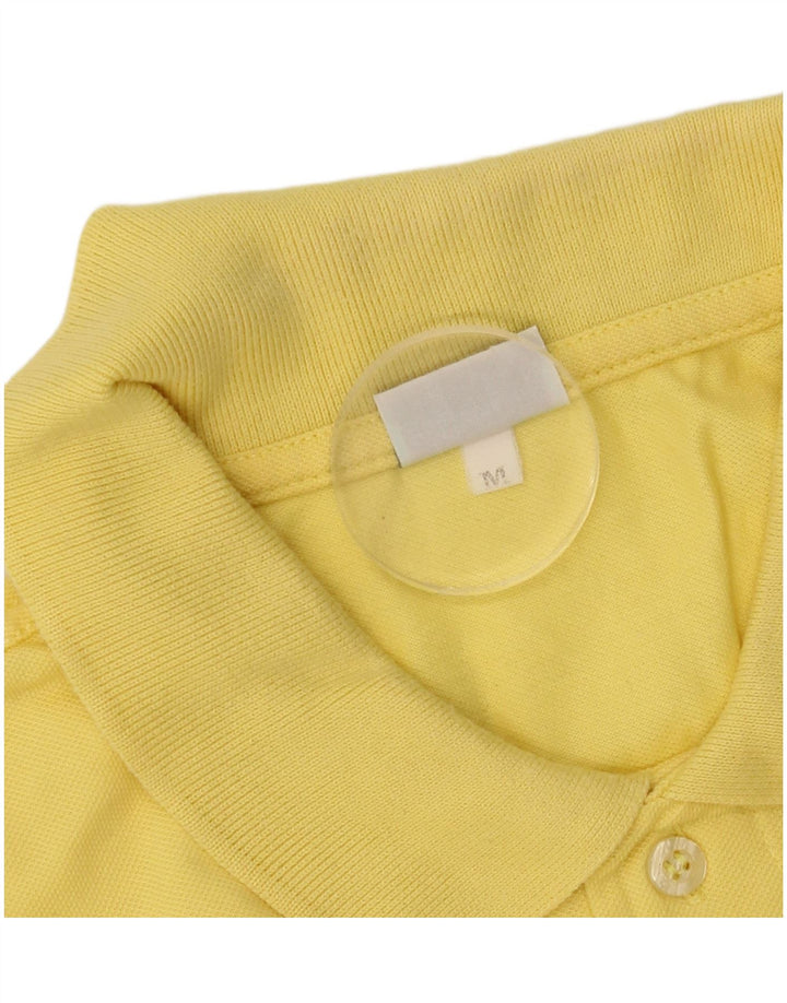 Diadora Mens Polo Shirt Medium Yellow Cotton