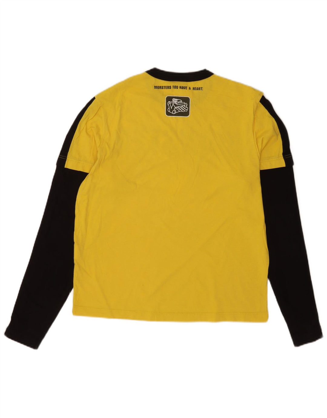 Lee Haut graphique à manches longues pour homme en coton color block jaune moyen