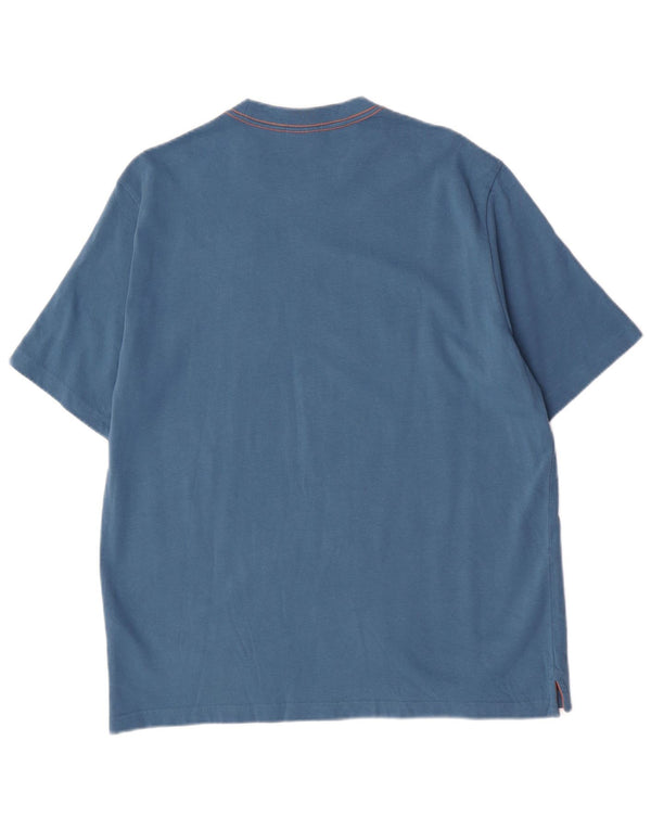 Paul Smith Mens Graphic T-Shirt Top Large Blue Cotton