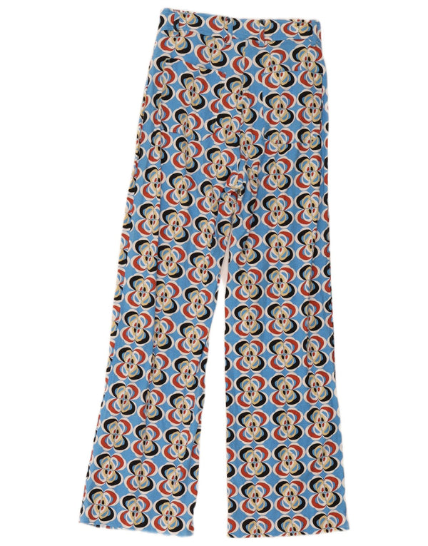 Pantaloni casual da donna Zara con motivo astratto XS W24 L28 multicolore