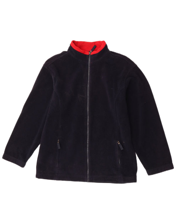Marks & Spencer Fleecejakke til mænd UK 36 Small Navy Blue Colourblock