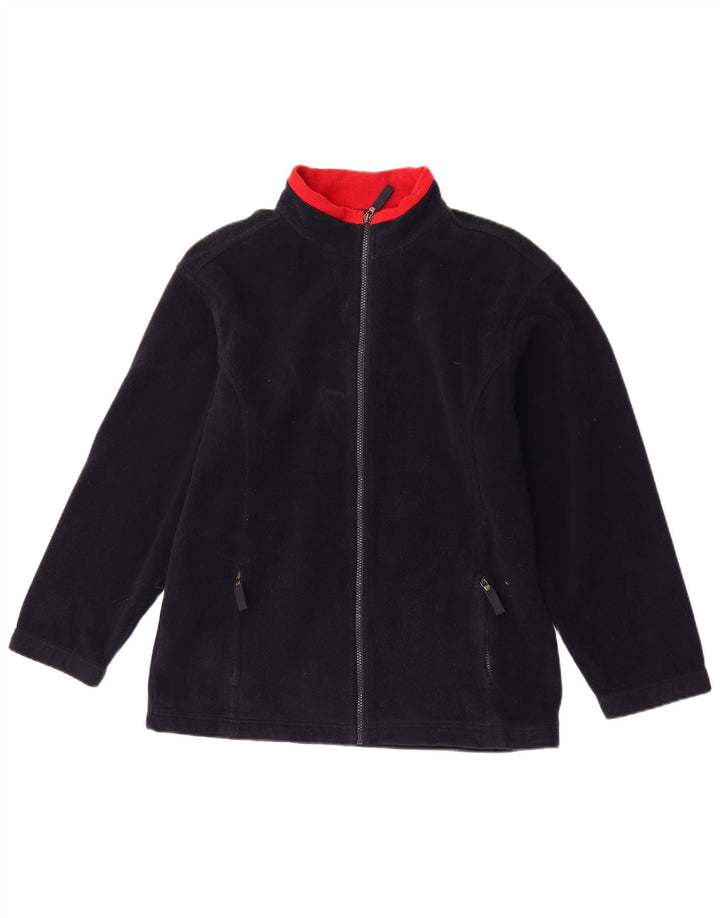 Giacca in pile da uomo Marks & Spencer UK 36 Small Blu Navy Colourblock