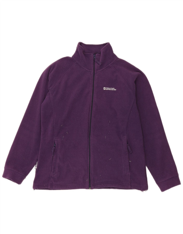 Mountain Warehouse Womens Fleece Jacket UK 16 Large Purple Polyester