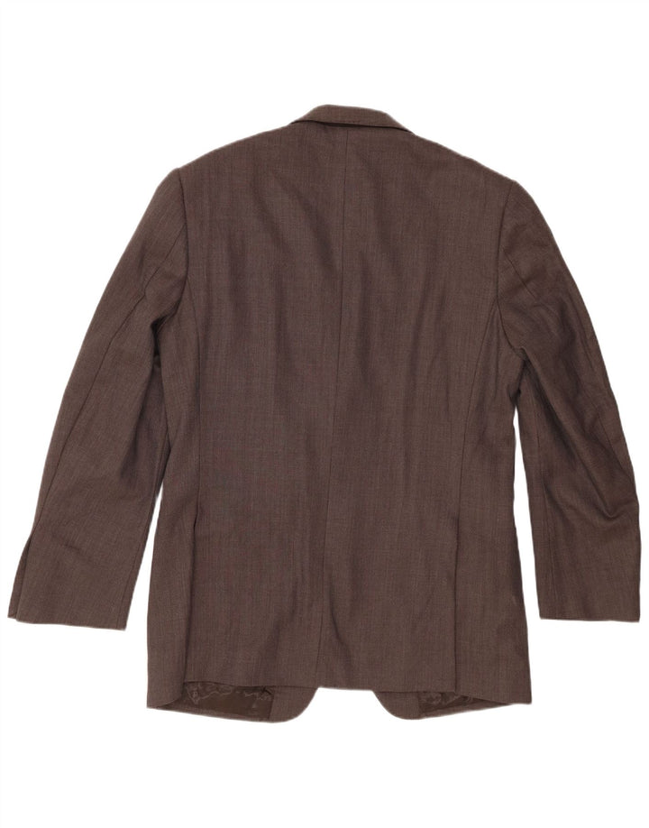 Marks & Spencer Veste blazer à 2 boutons pour homme UK 40 Laine mouchetée marron moyen