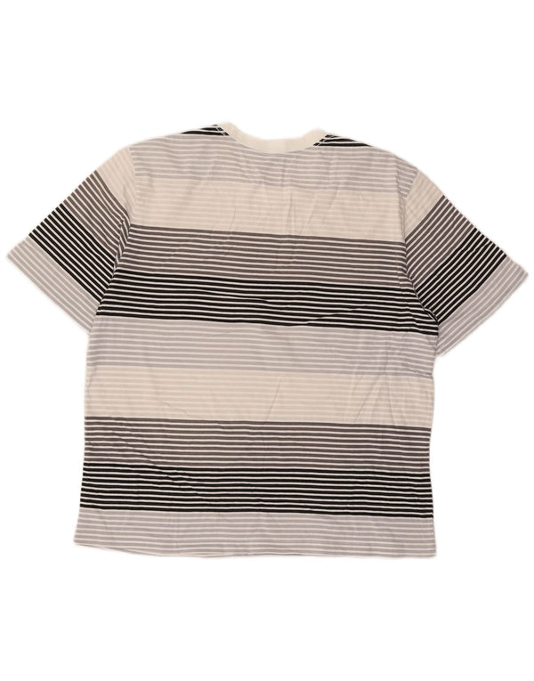 Camiseta Nike Hombre Top XL Gris Rayas