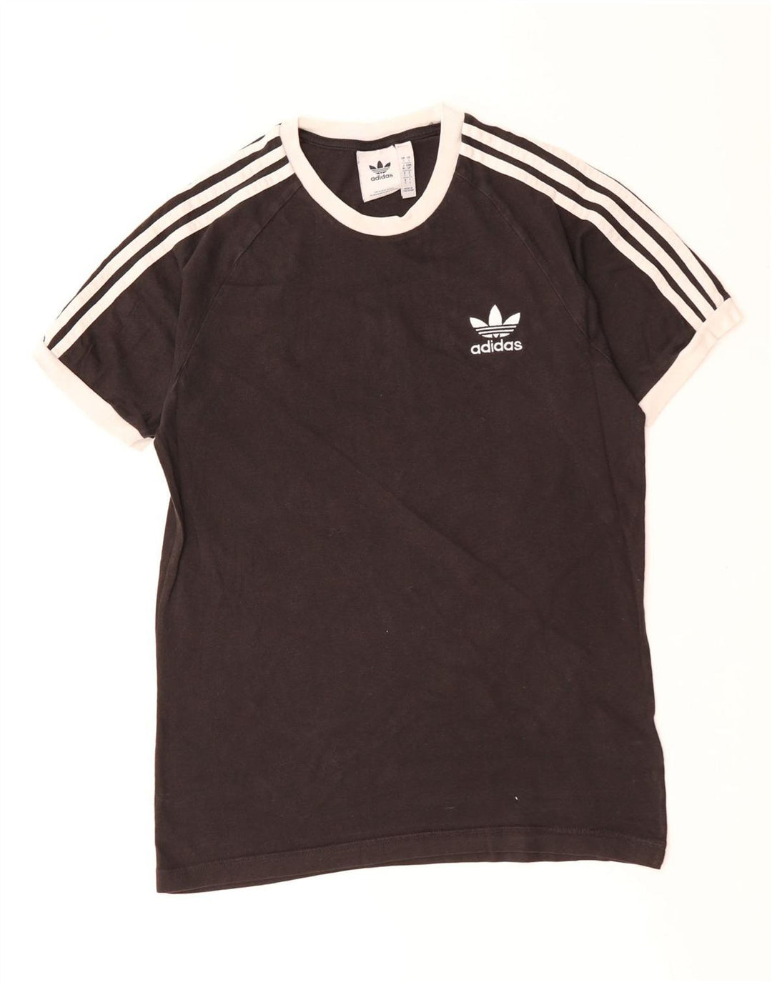 ADIDAS Mens T-Shirt Top Small Black Cotton