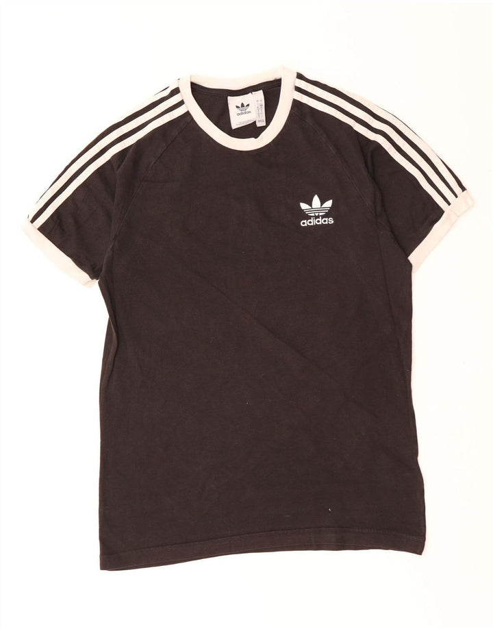 ADIDAS Mens T-Shirt Top Small Black Cotton