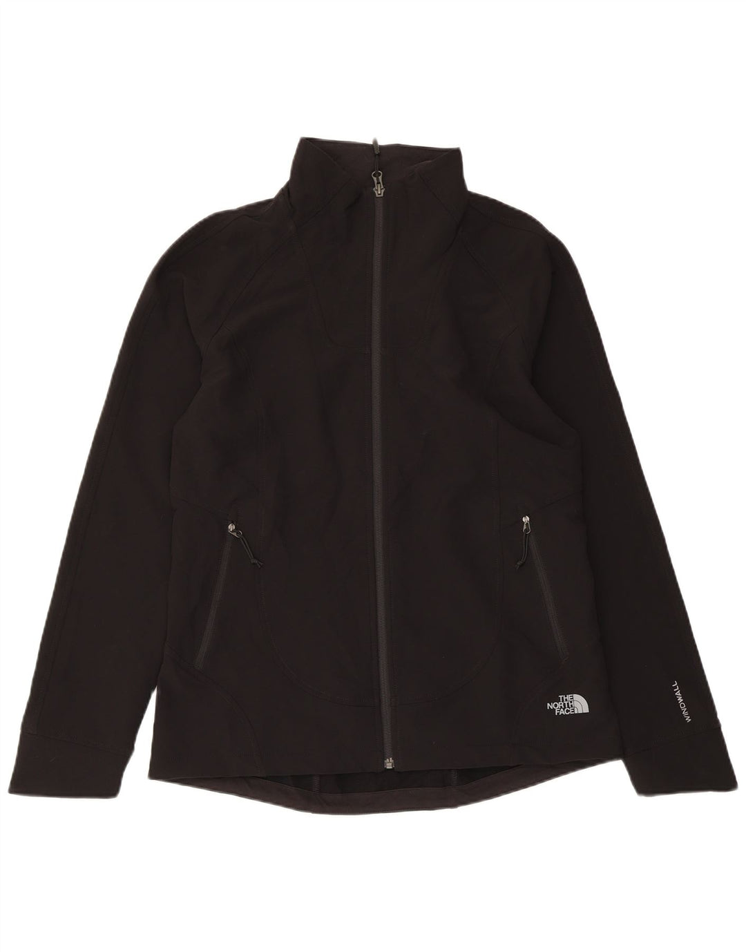 The North Face Damen-Trainingsanzug-Top-Jacke UK 14 Mittelschwarzes Polyester